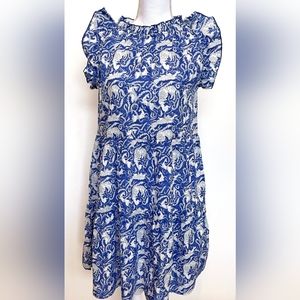 THE FOX AND THE MERMAID Ruffle Sleeve and Collar Calla Dress